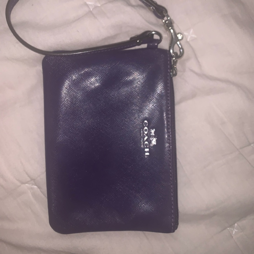 Purple coach wallet
